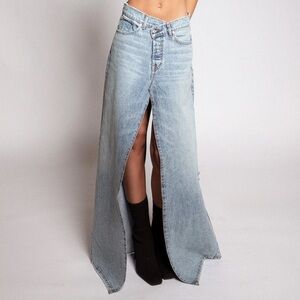 revice denim skirt
